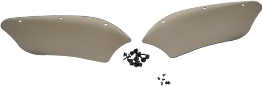 Memphis Shades Batwing Fairing Wind Deflectors Black MEM7021