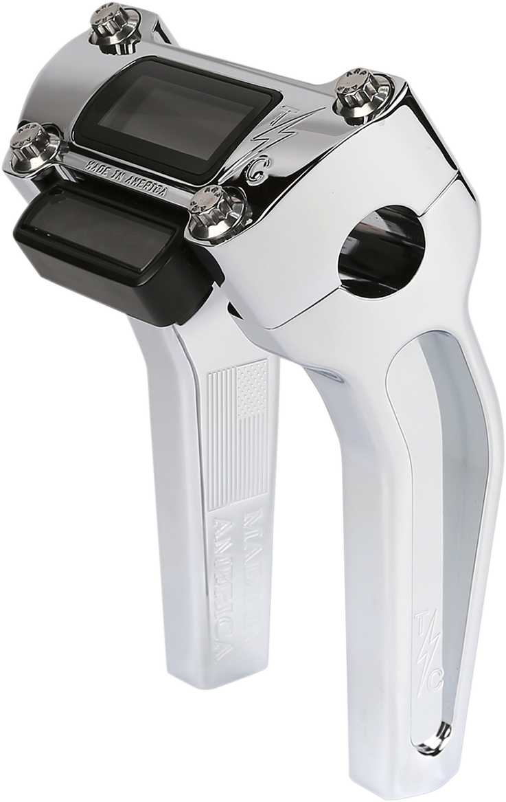 THRASHIN SUPPLY CO. Handlebar Risers 6-1/2" Rise Chrome TSC-6500-3