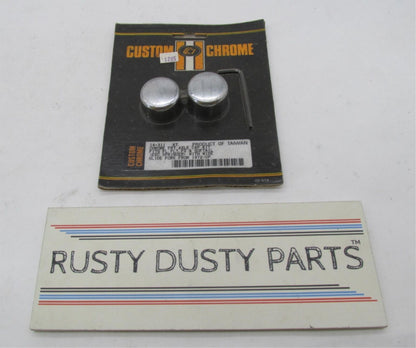 Harley Custom Chrome FL FLT FX Softail Wide Glide Front Axle Cap Kit 14-311