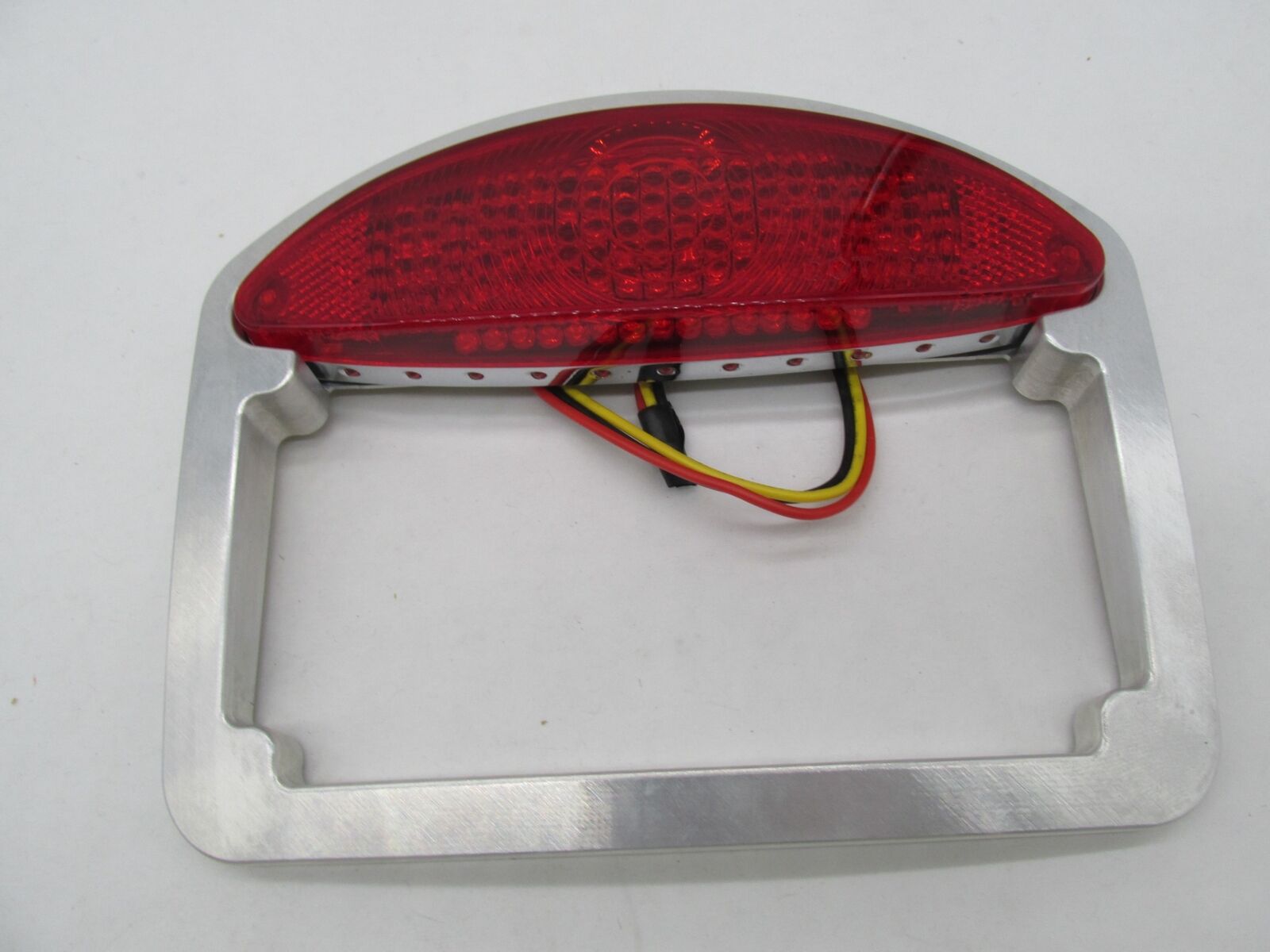 Harley Chopper KustomWerkz Machined Taillight License Plate Bracket w/ LED 76199