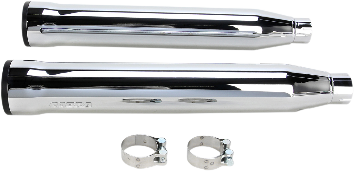 Cobra 3in. Slip-On Muffler with RacePro Tips Chrome 6051