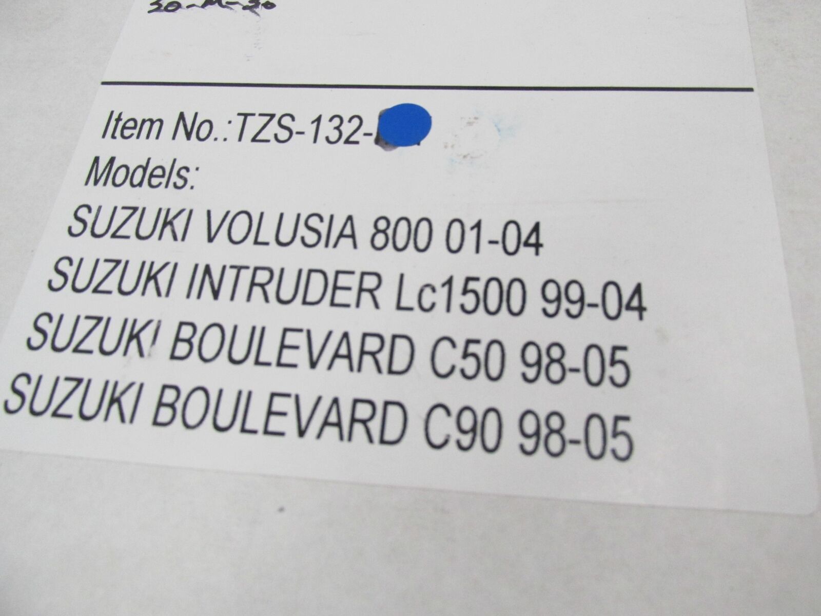 Topzone Suzuki Intruder Boulevard Blue Taillight Lens TZS-132