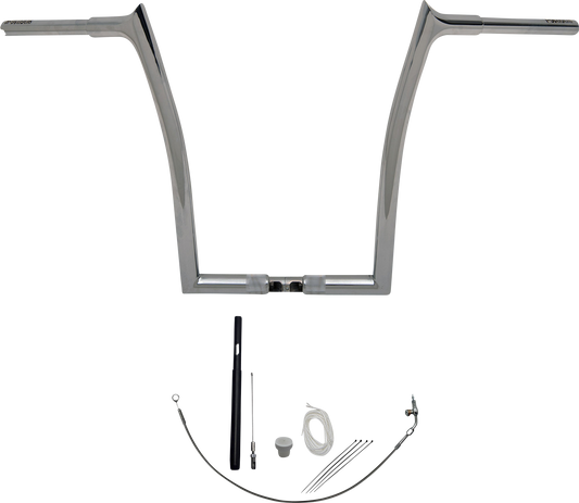 Fat Baggers, Inc. 1-1/4" EZ Install Pointed Top Handlebar Kit 16" Chrome 919916