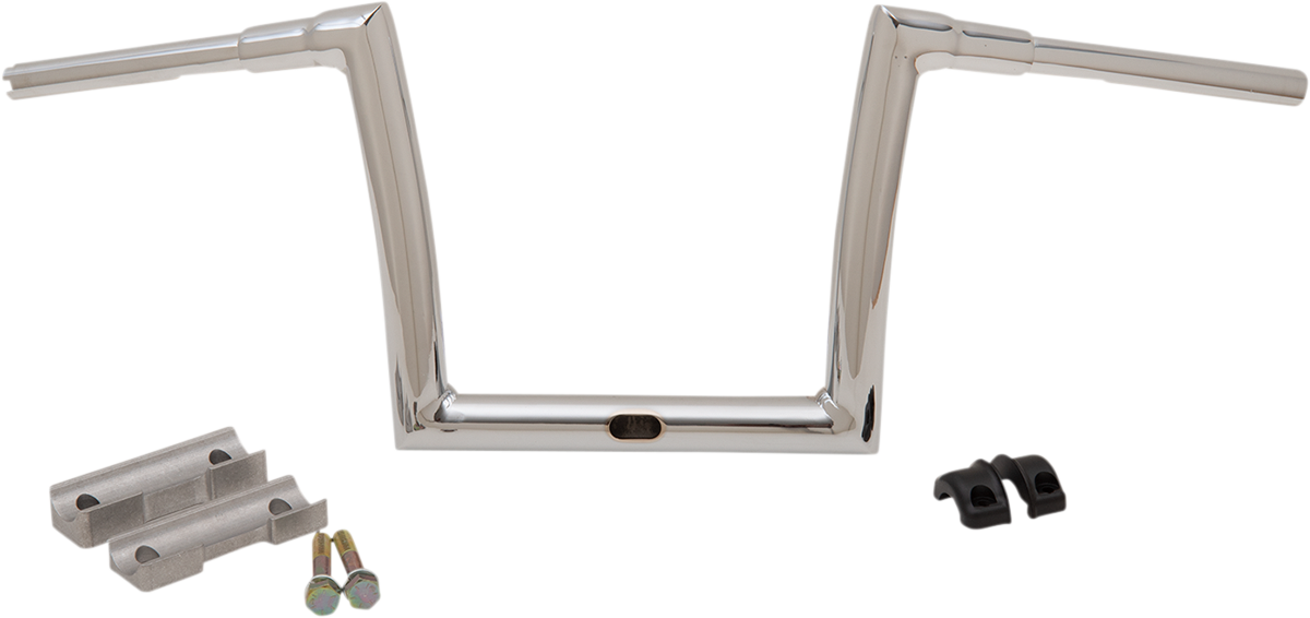 Todd's Cycle 1-1/2" Touring Strip Handlebar 10" Rise Chrome 0601-5197