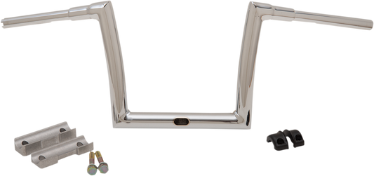 Todd's Cycle 1-1/2" Touring Strip Handlebar 10" Rise Chrome 0601-5197