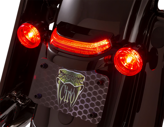 CIRO Crown Taillight with Lightstrike Technology Smoke - Black 40154
