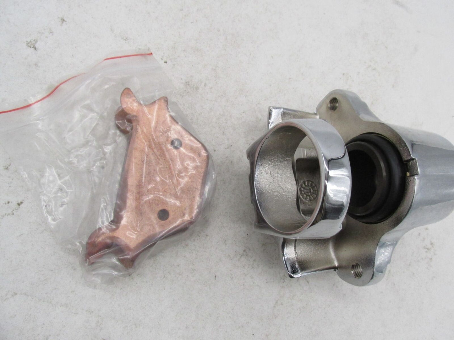 KustomWerkz Harley Davidson Chrome Rear Brake Caliper Assembly 43003 44050-87