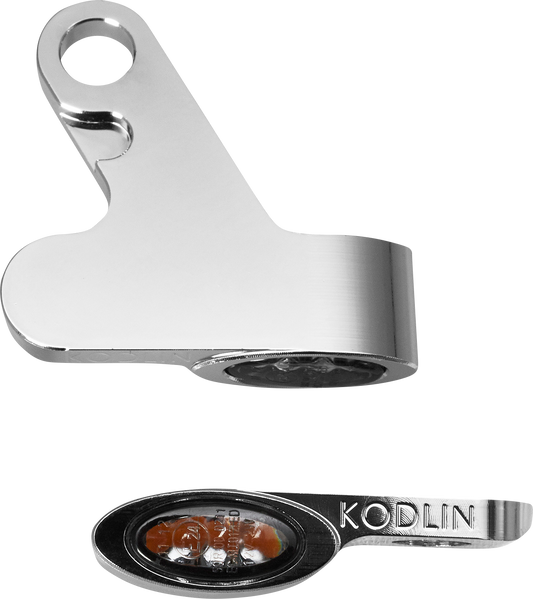 KODLIN USA Elypse LED 2-1 Front Turn Signals Chrome K68501