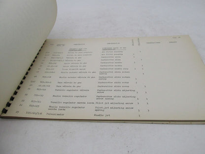 Bultaco Original Factory 1970 El Tigre Motorcycle Catalog Parts List Book