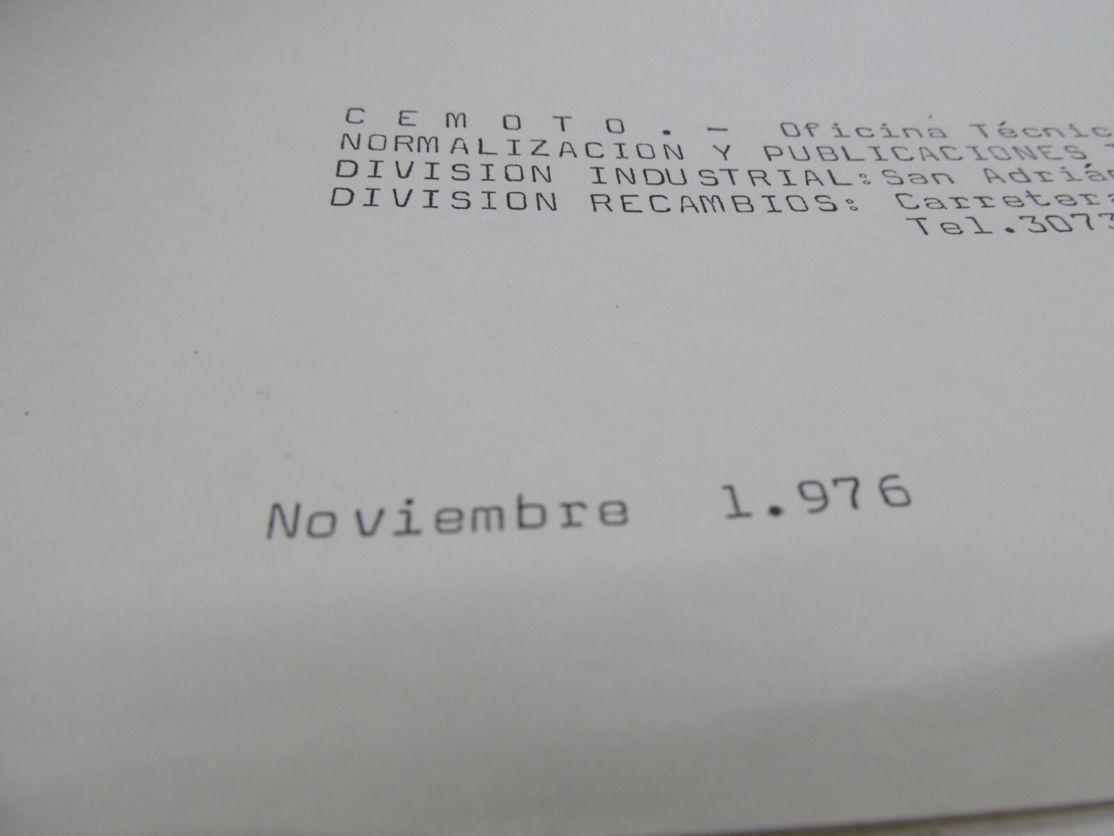 Bultaco Original Factory 1976 Alpina 187-188 Catalog Parts List 187.32-117