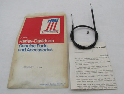 Harley Davidson Genuine NOS Aermacchi SX TX X90 Z90 Throttle Grip Cable 56362-73