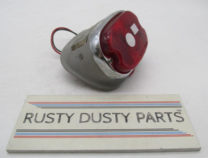 Harley Guide 97 Ironhead Shovelhead Taillight with Clear Upper Glass Lens