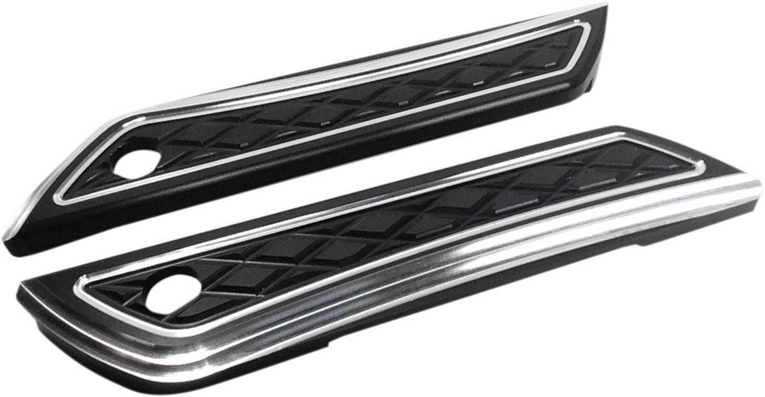 EDDIE TROTTA DESIGNS Saddlebag Hinge Covers Black Anodized TC-983B