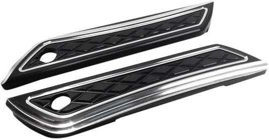 EDDIE TROTTA DESIGNS Saddlebag Hinge Covers Black Anodized TC-983B
