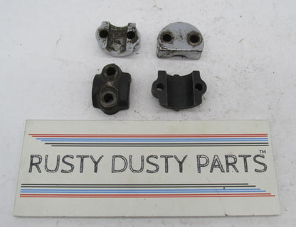 Mixed lot of Vintage BSA Triumph TR6 T140 T120 Front Axle Fork Clamps Caps
