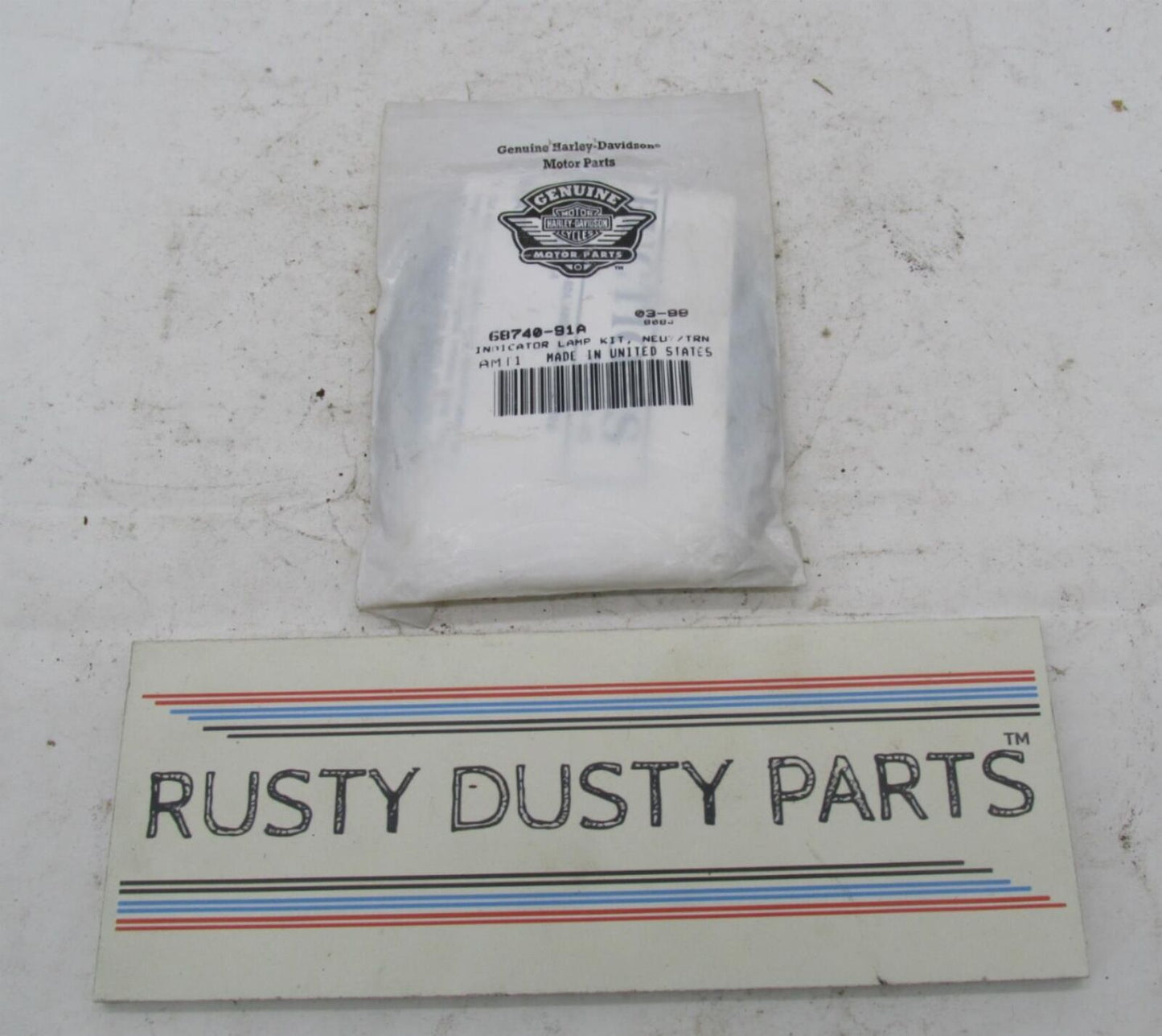 Harley-Davidson Genuine NOS Neutral Indicator Lamp Kit 68740-91A