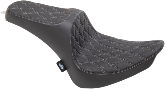 Drag Specialties Predator III Seats Black Silver 0802-1360