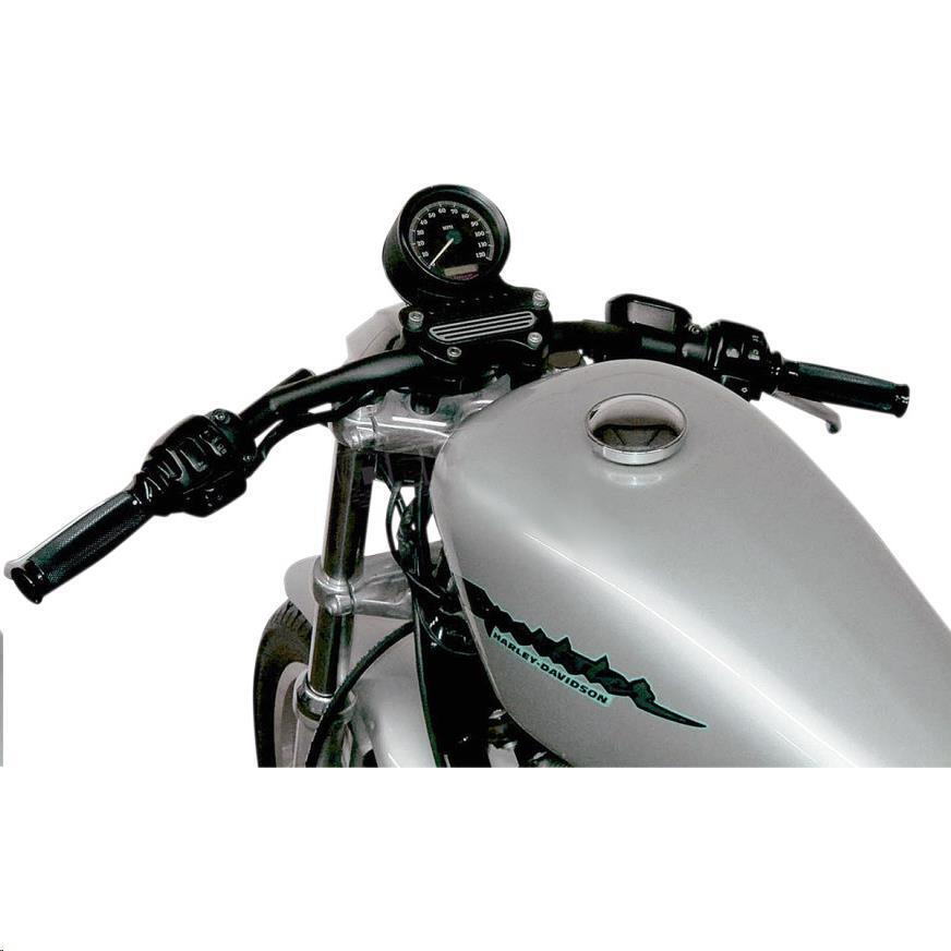 Todd's Cycle 1in. Speed Down Cafe Handlebar Flat Black 0601-4663