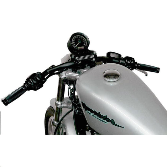 Todd's Cycle 1in. Speed Down Cafe Handlebar Flat Black 0601-4663