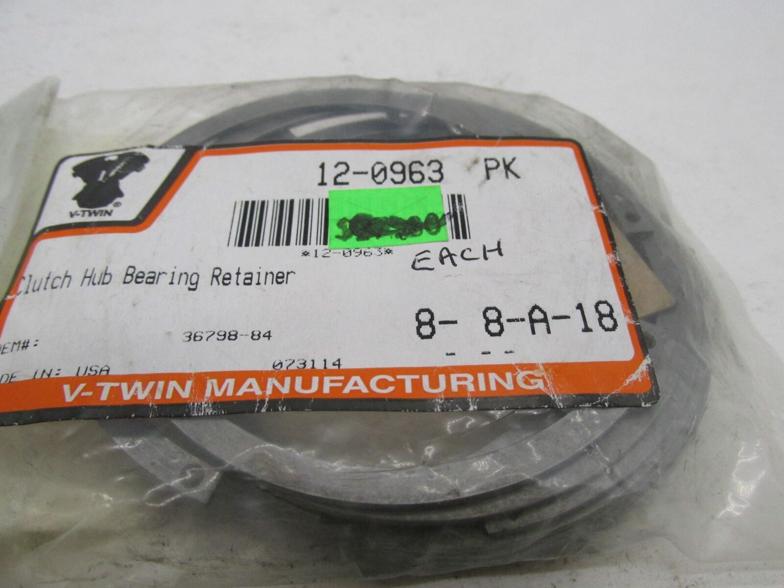 Lot of 10 Harley Primary Clutch Hub Bearing Retaining Rings 12-0963 36798-84