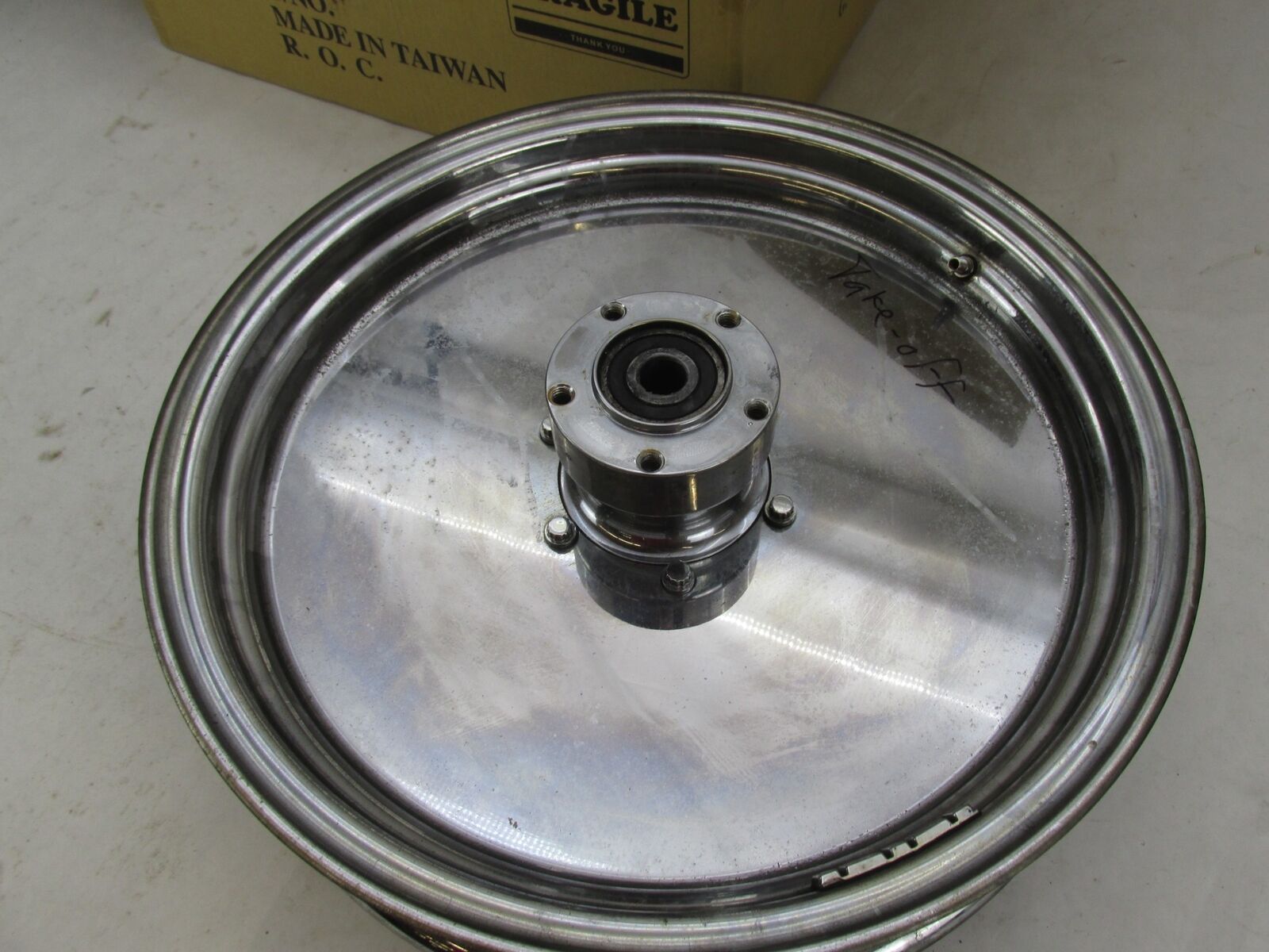 2002 Harley Softail FXSTS Polished Solid Billet Aluminum Front Wheel 16X3.5