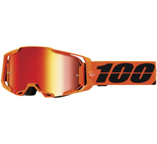 100% Armega Goggles Cw2 with Red Mirror Lens 50005-00012