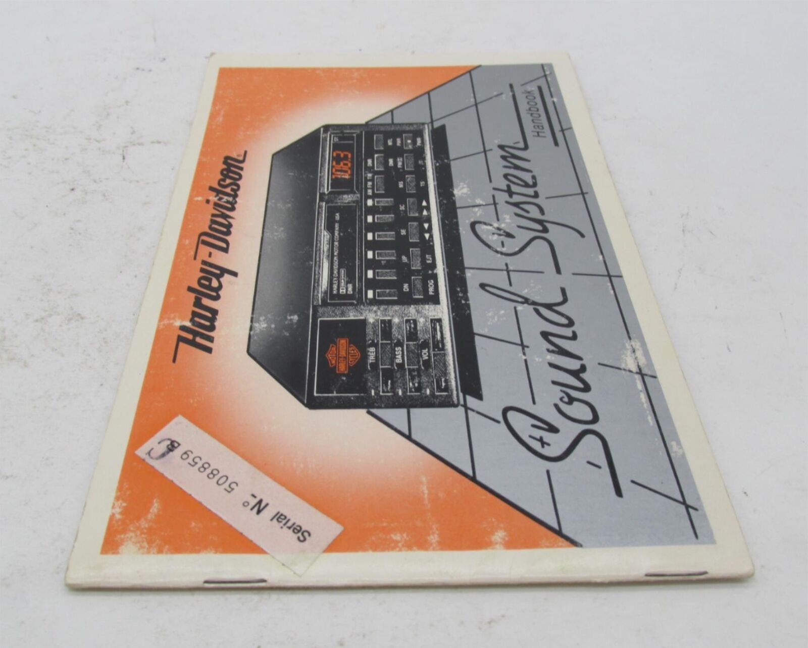 Harley Davidson Genuine Sound System Guide Handbook 99464-86