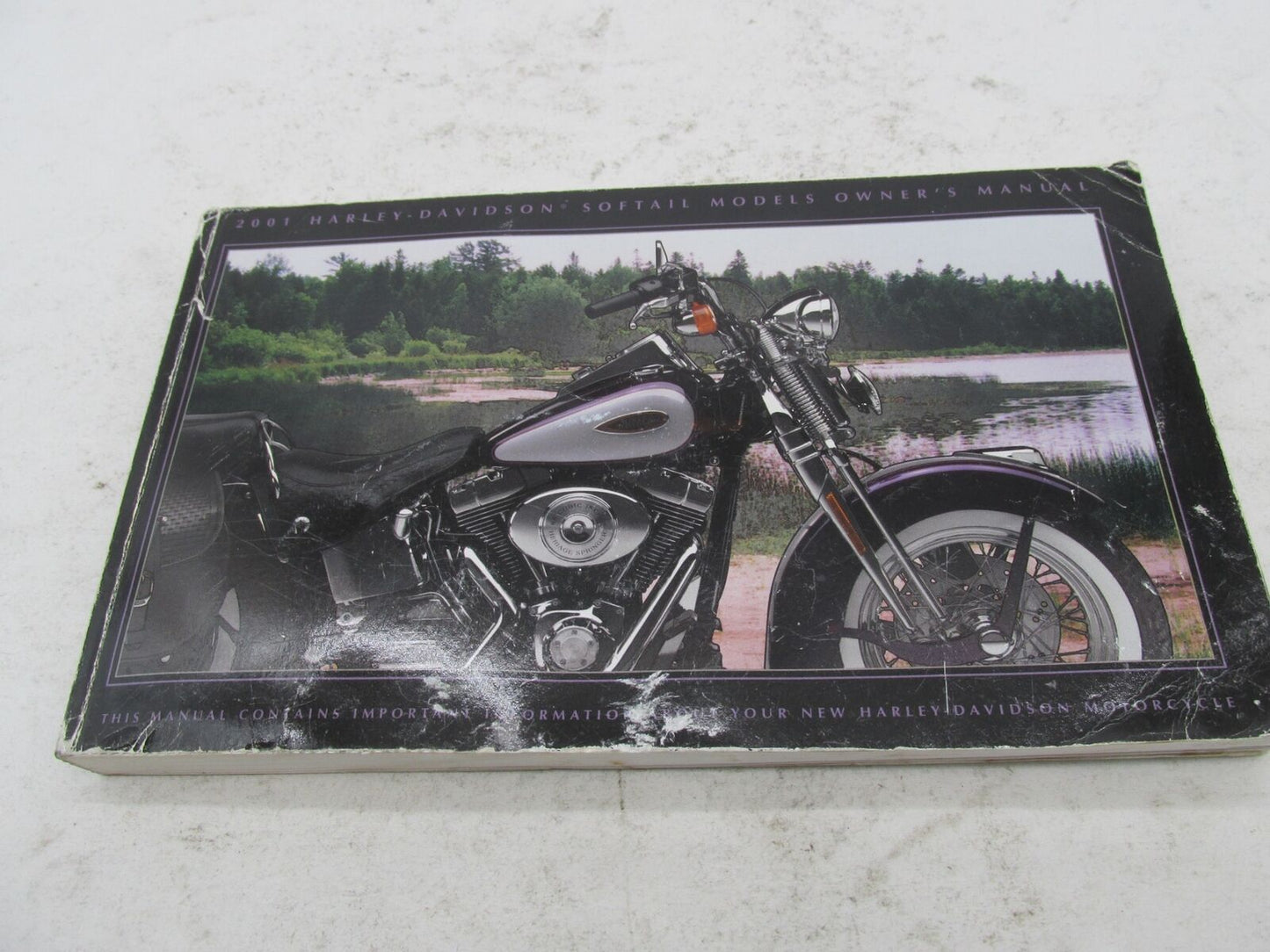 Harley-Davidson Official Factory 2001 Softail Owner's Manual Book 99469-01