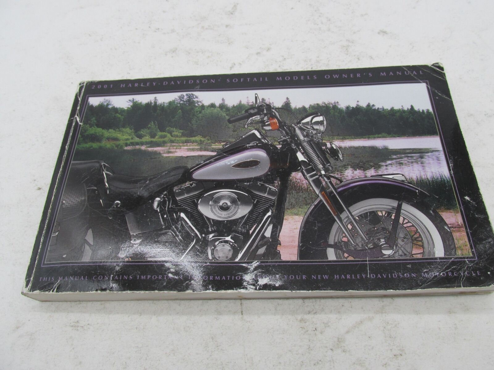 Harley-Davidson Official Factory 2001 Softail Owner's Manual Book 99469-01