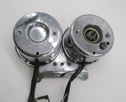 Harley-Davidson Genuine Chrome Dual Gauge Speedo & Tach Gauge Clock Assembly
