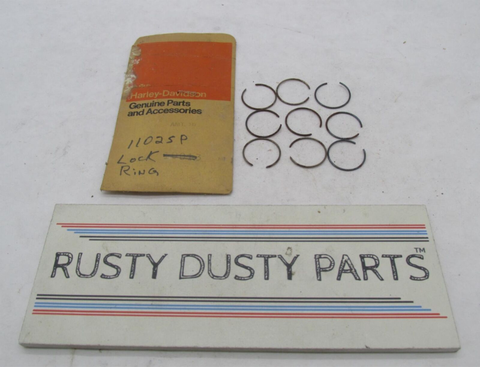 Lot of 9 Harley-Davidson Genuine NOS Aermacchi Retaining Rings 11025P