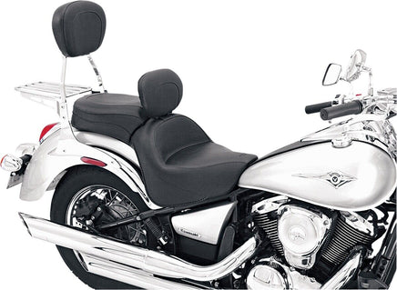 Mustang Wide Touring One-Piece Seat with Driver Backrest 79417