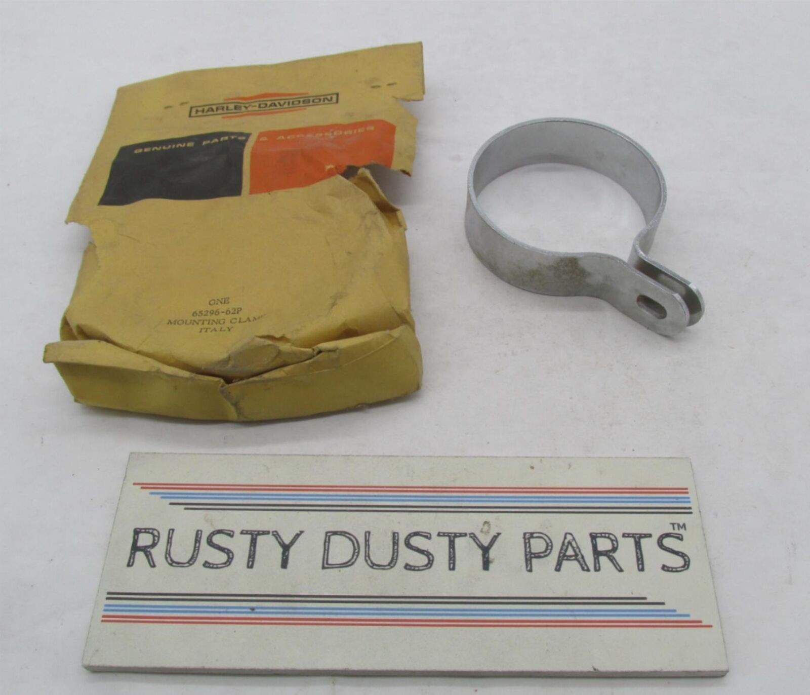 Harley-Davidson Genuine NOS Aermacchi Sprint Chrome Muffler Clamp 65296-62P