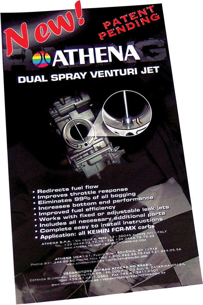 Athena Dual Spray Venturi Jet Kit for Keihin FCR-MX Carburetors P400000180002