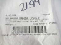 Harley Davidson Genuine NOS Dual Gauge Bracket Kit 67435-04