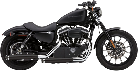 Cobra 3 Slip-On Mufflers with Tips for V-Twin Black 6031RB