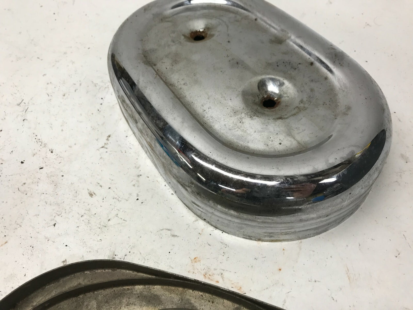 HARLEY SPORTSTER IRONHEAD 1966-69 AIR CLEANER Intake Backing plate & C
