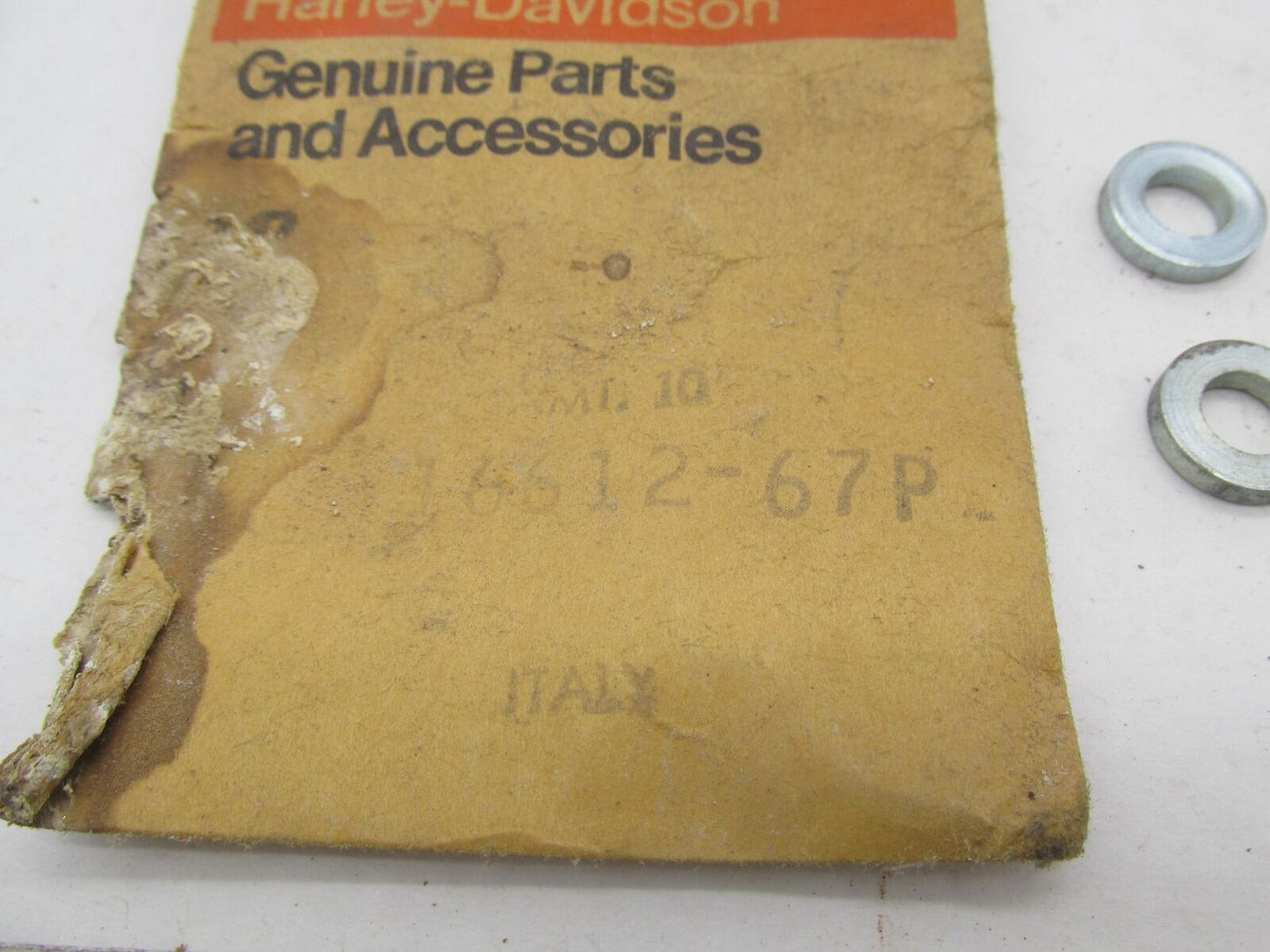 Lot of 4 Harley Davidson Genuine NOS Aermacchi Head Bolt Washers 16612-67P