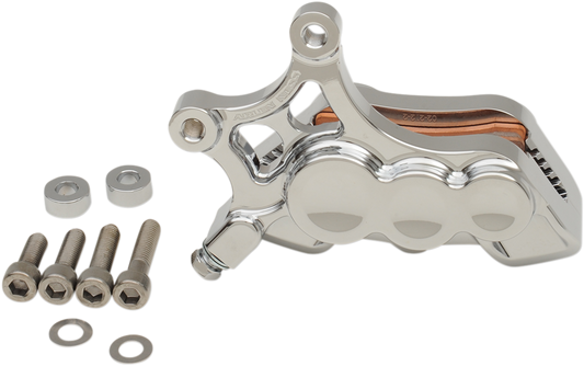 Arlen Ness Tech Brake Calipers 6 Piston Chrome Front Right 02-212