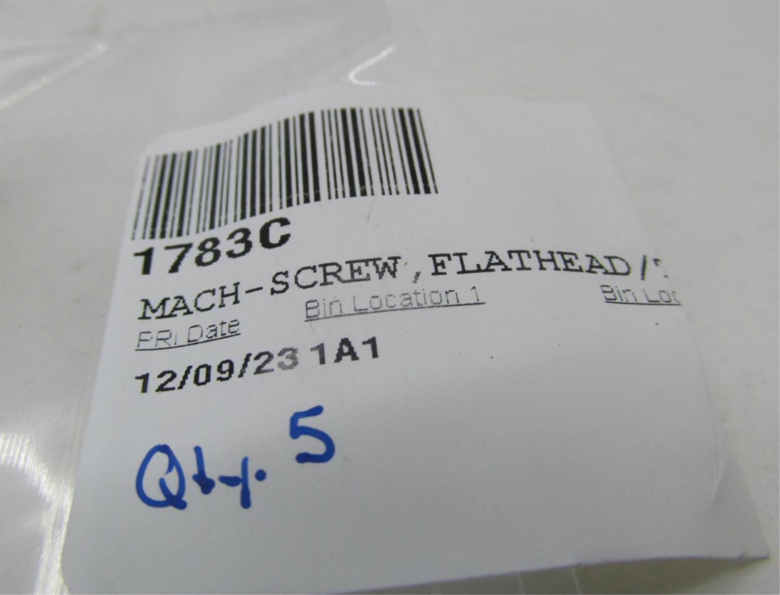 Lot of 5 Harley-Davidson Genuine NOS Flathead Screws 1783C