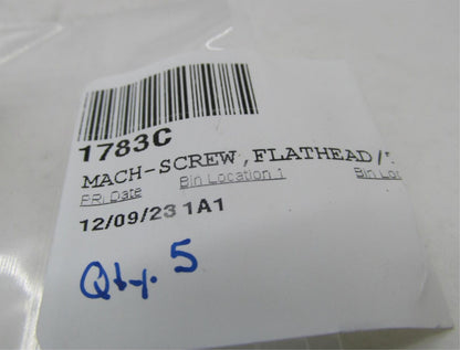 Lot of 5 Harley-Davidson Genuine NOS Flathead Screws 1783C