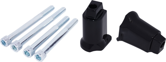 Drag Specialties Passenger Floorboard Mount Gloss Black 1621-1007