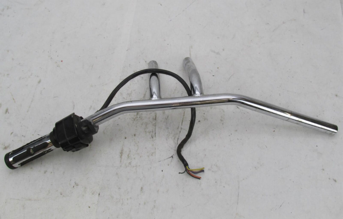 Harley Davidson Chrome 6" Rise Pullback T Bars Handlebar w/ Switch & Grip