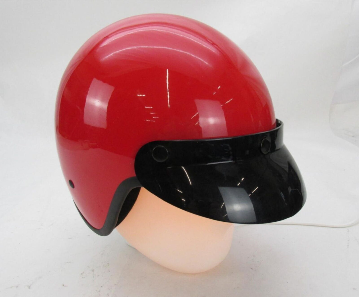 HCI Red Medium M Motorcycle Open Face Half Helmet