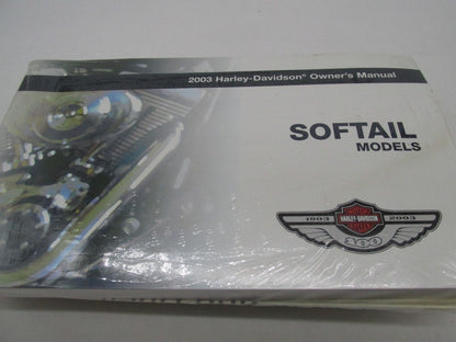 Harley Factory 2003 100th Anniversary Softail Owner's Manual 99588-03D 99469-03