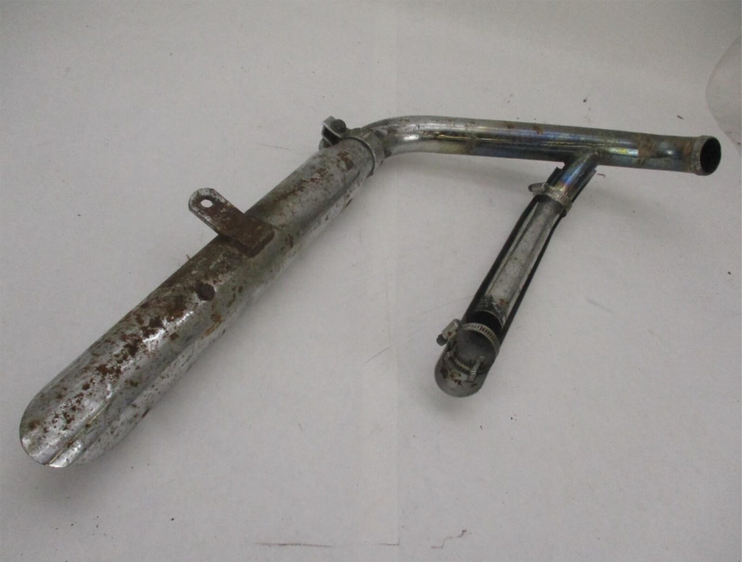 Harley Evo Evolution Softail Front Cylinder Slash Cut Exhaust Header & Muffler