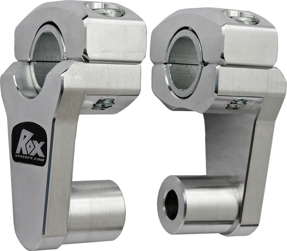 Rox Speed FX Pivoting Risers 2in. for 7/8in Handlebars Natural Aluminum 1R-P2SSN