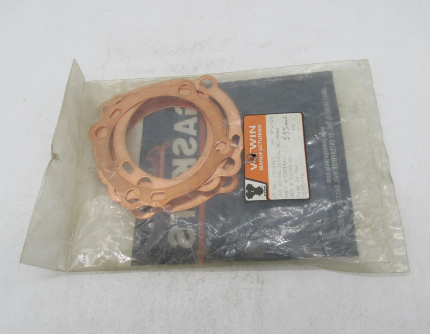 Lot of 9 Harley Sportster 1982-1985 Cylinder Head Copper Gaskets JGI-16769-82