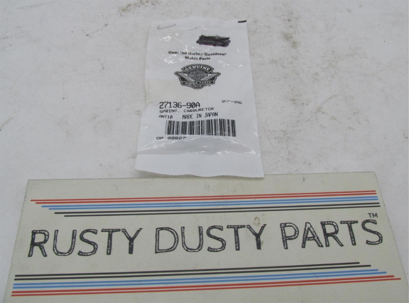 Lot of 5 Harley-Davidson Genuine NOS Carburetor Springs 27136-90A