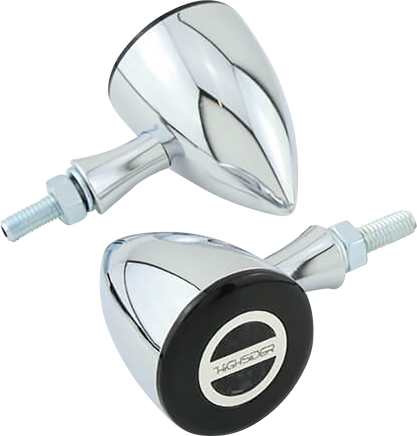 Highsider Rocket Bullet Turn Signals Chrome 204-349